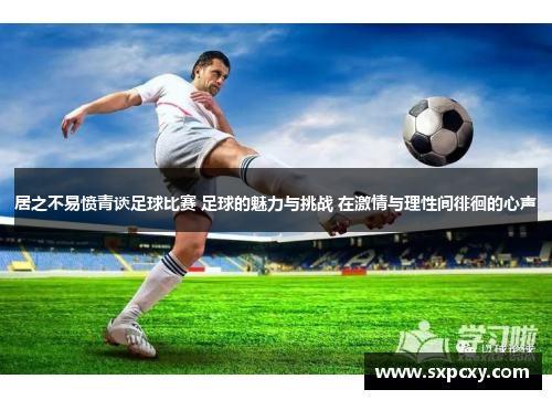 居之不易愤青谈足球比赛 足球的魅力与挑战 在激情与理性间徘徊的心声